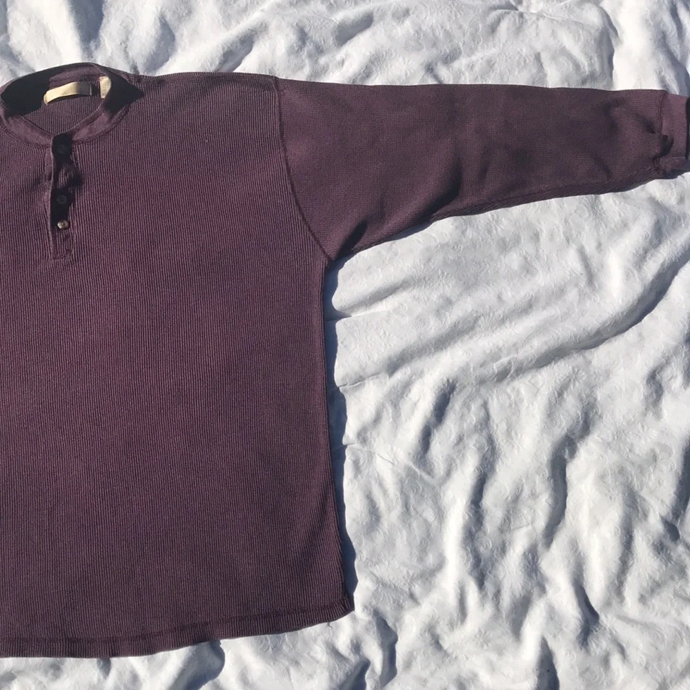 Cotton blend long sleeve XXL V-Neck with buttons by Imprints - Picture 3 of 13